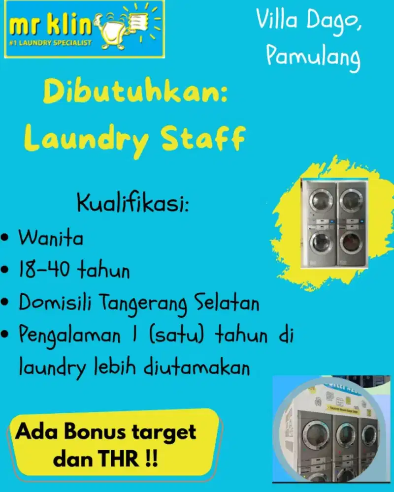 BAGIAN CUCI SETRIKA  LAUNDRY