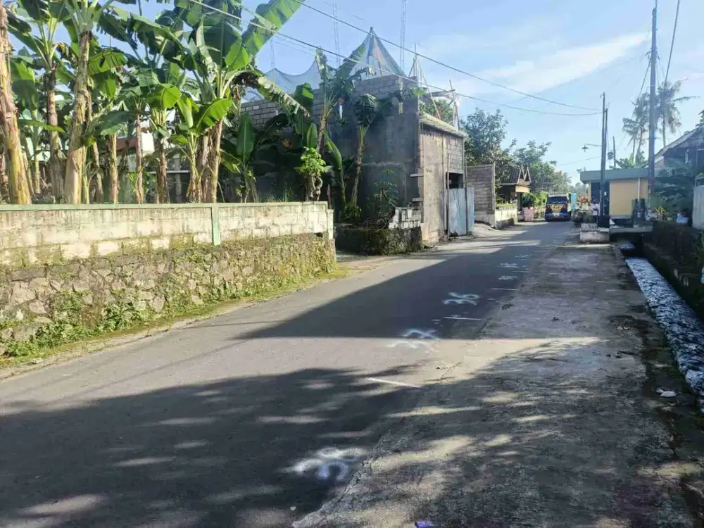 Tanah Pekarangan Tepi Jalan Aspal Utara Pasar Cebongan Mlati Sleman