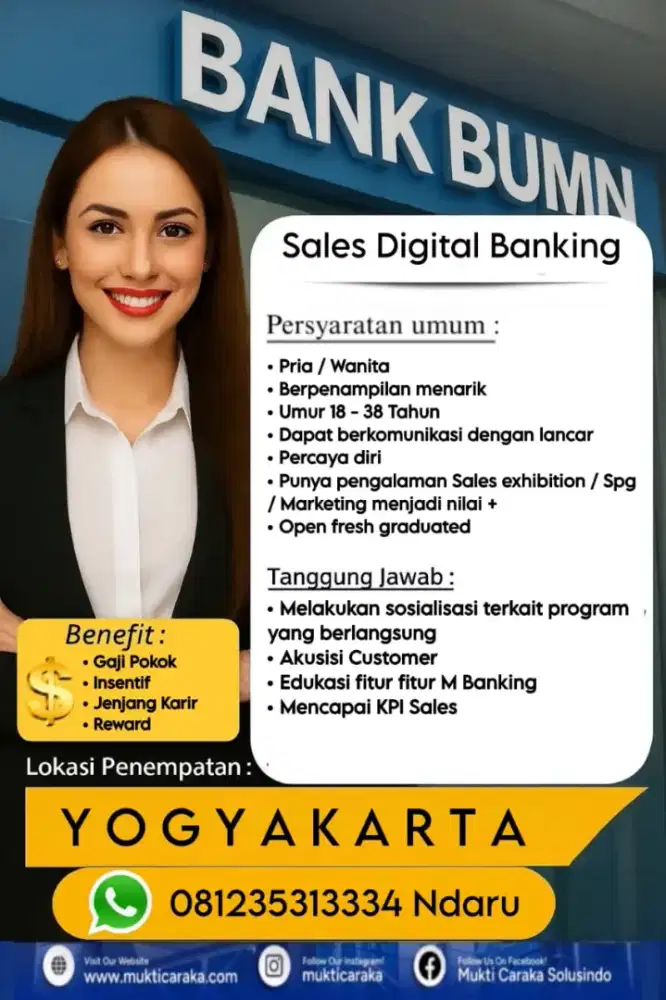 Sales Digital Banking Yogyakarta