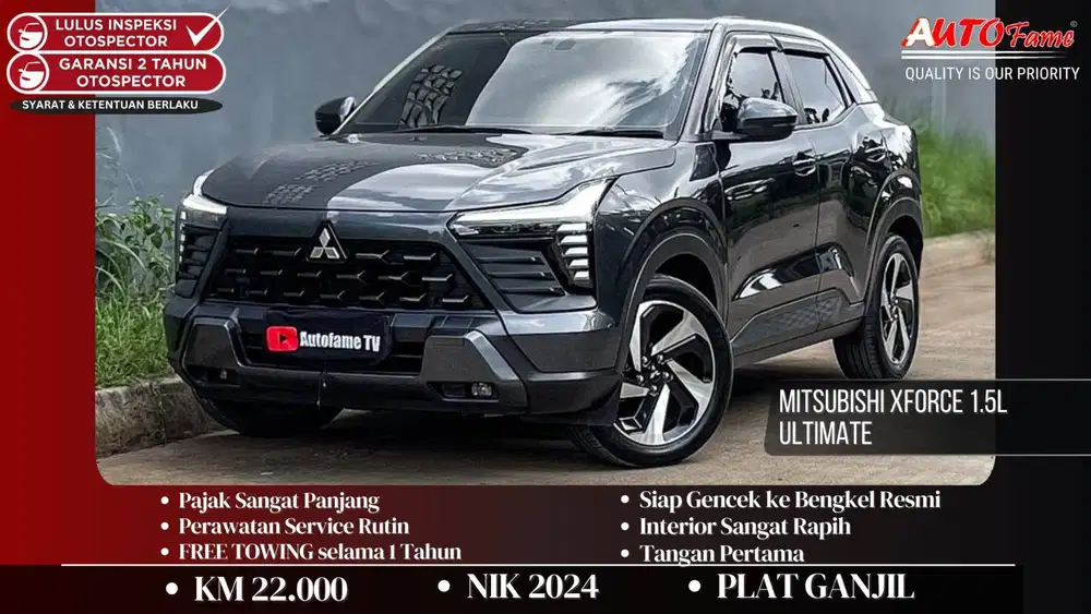 Mitsubishi XForce 1.5L Ultimate NIK 2024 Akhir Gray On Black