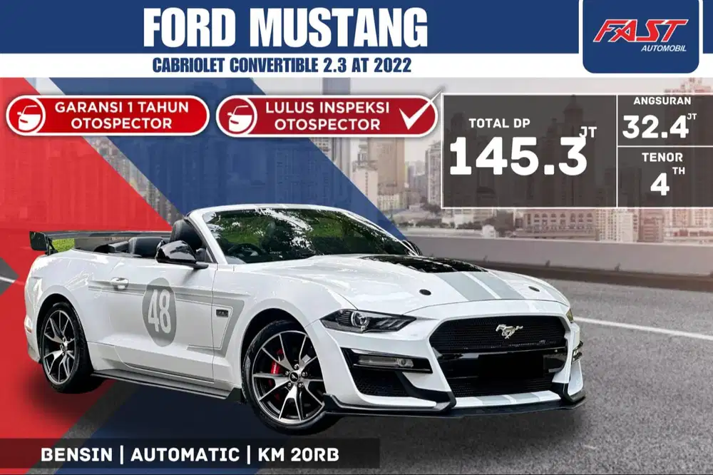 FORD MUSTANG CABRIOLET CONVERTIBLE 2022 2.3  HIGH PERFORMANCE KM.20RB