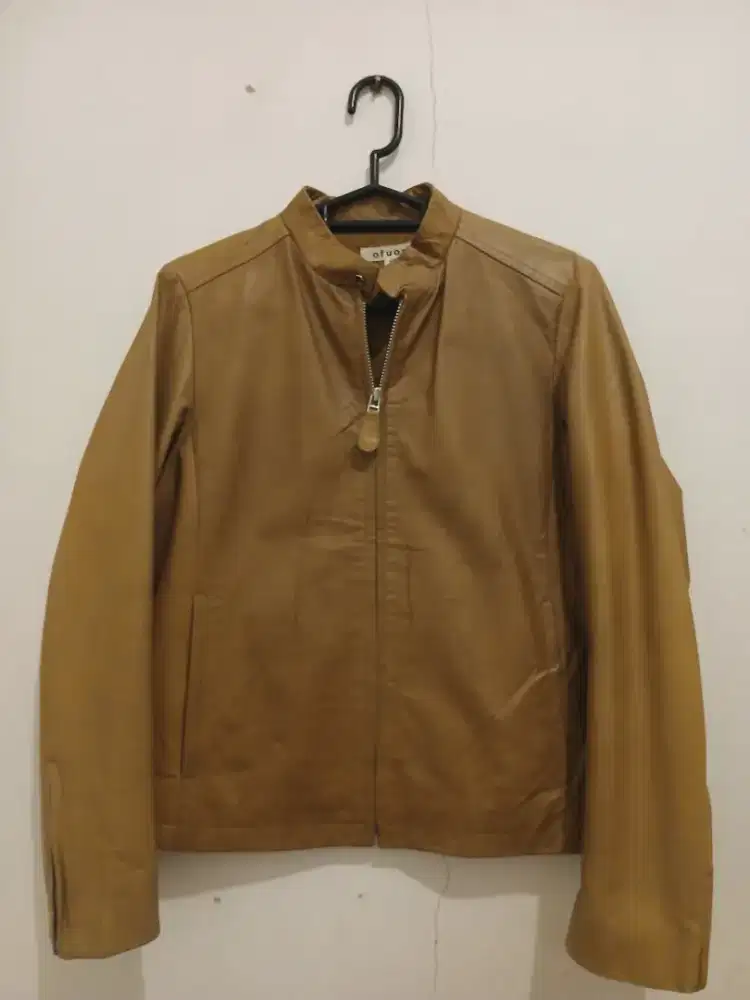 Jaket kulit asli