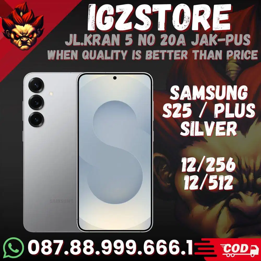 Samsung S25 Silver 12/256/512 Resmi SEIN grs ON Fullset ORI NOMINUS