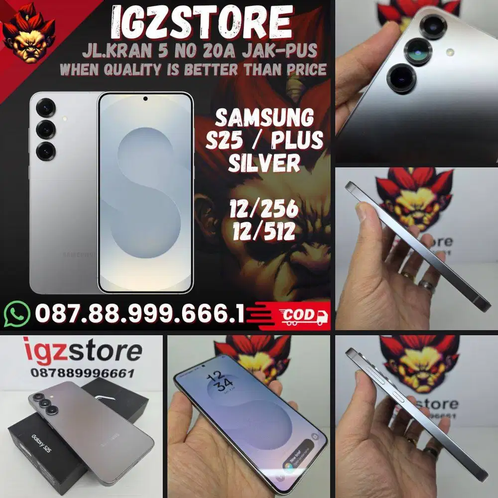Samsung S25 Silver 12/256/512 Resmi SEIN grs ON Fullset ORI NOMINUS