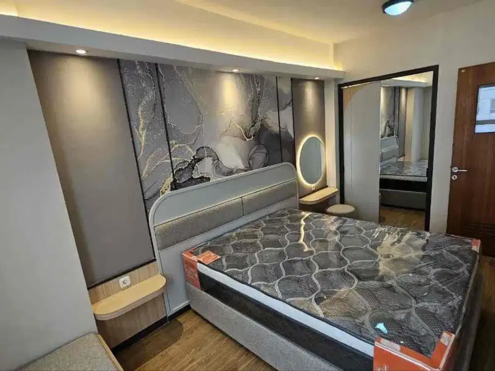 FURNISH MEWAH‼️Apartemen puncak permai 2BR jadi 1BR