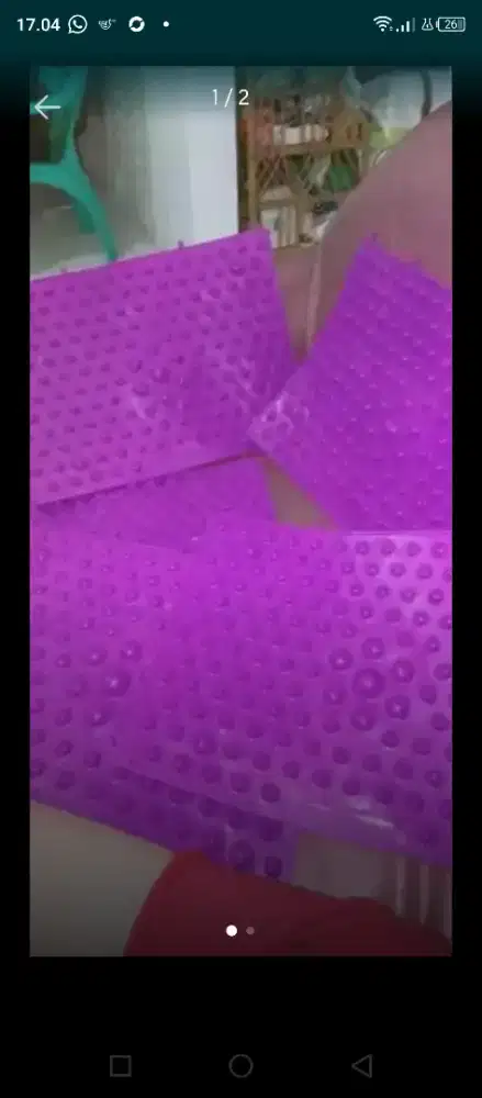 Untuk terapi kaki warna ungu