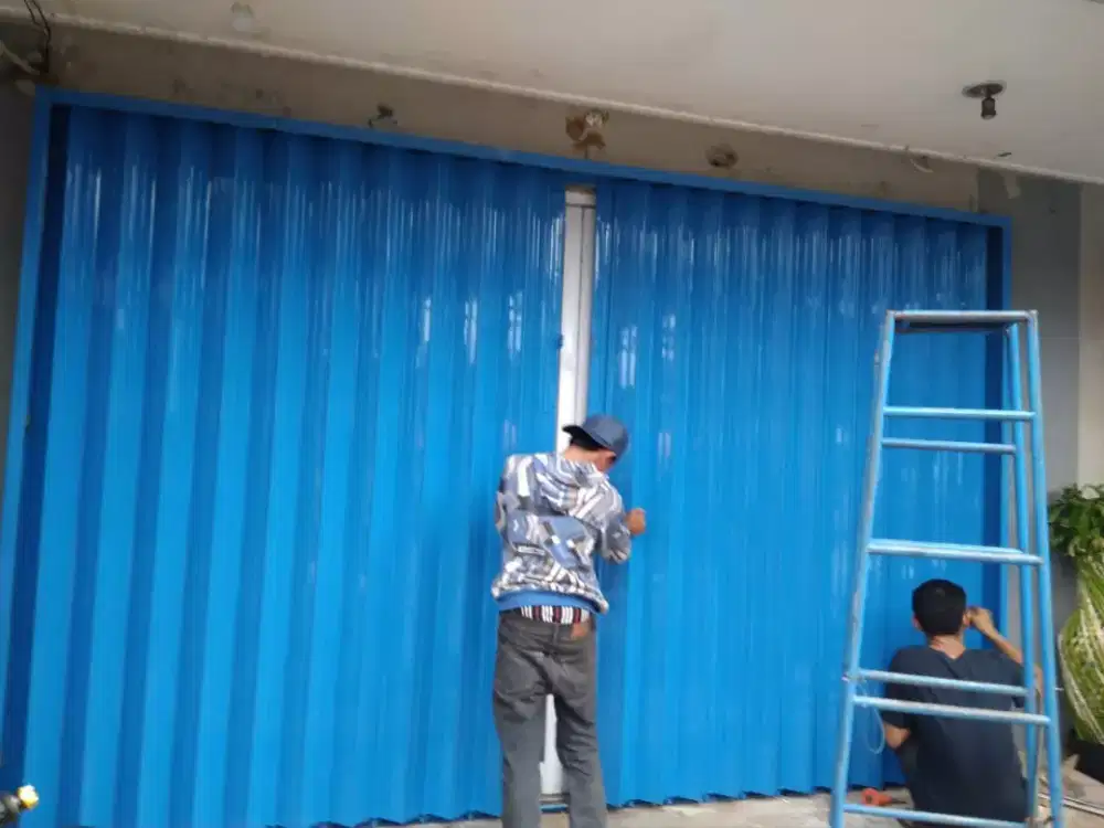 Rolling door gulung pintu harmonika kanopi