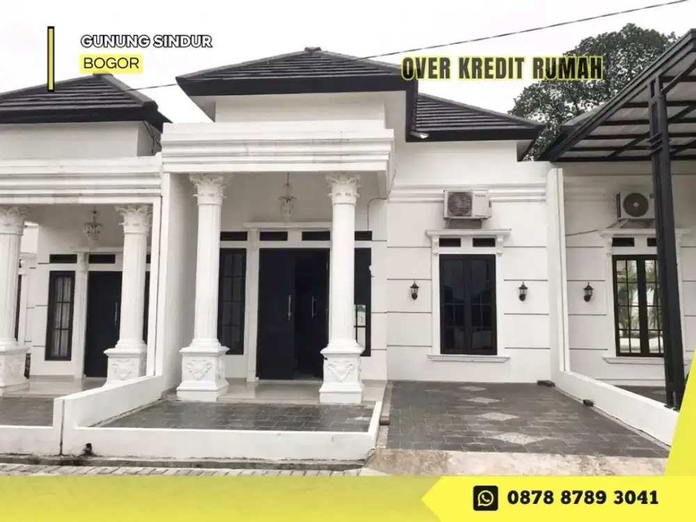 Rumah Free Kitchen set dijual Over Kredit dkt Stasiun di Perum Graha Saba Bogor