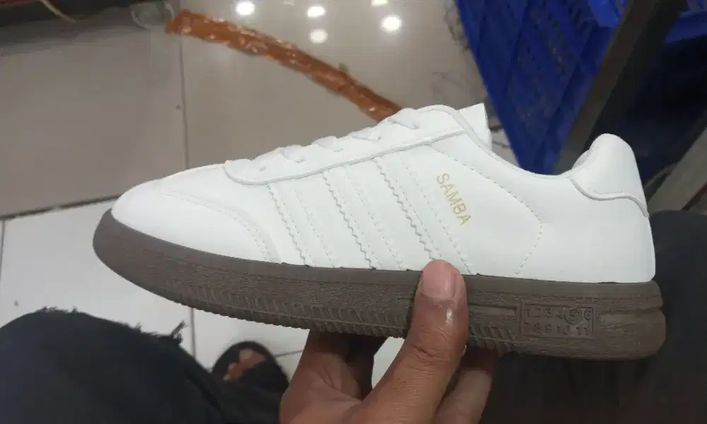 Adidas samba putih polos