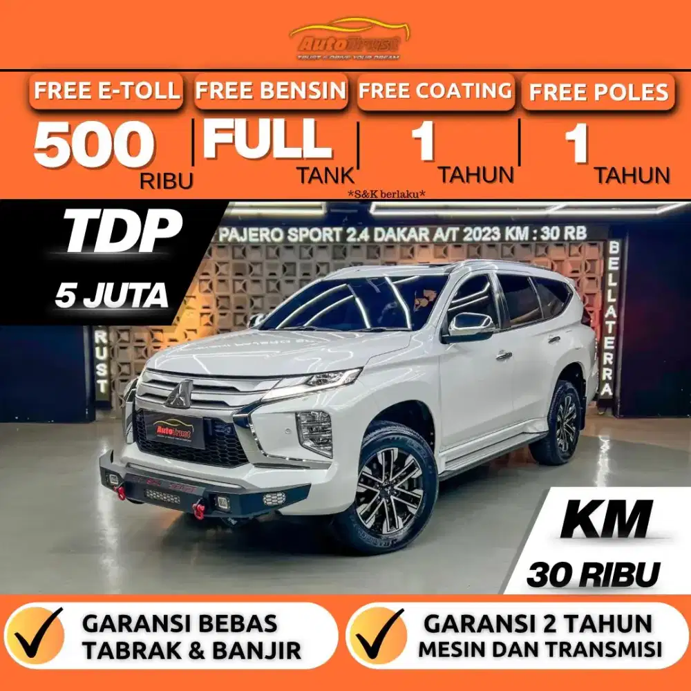 CASH 530 JUTA | MITSUBISHI PAJERO SPORT DAKAR 2.4 4X2 SOLAR AT 2023