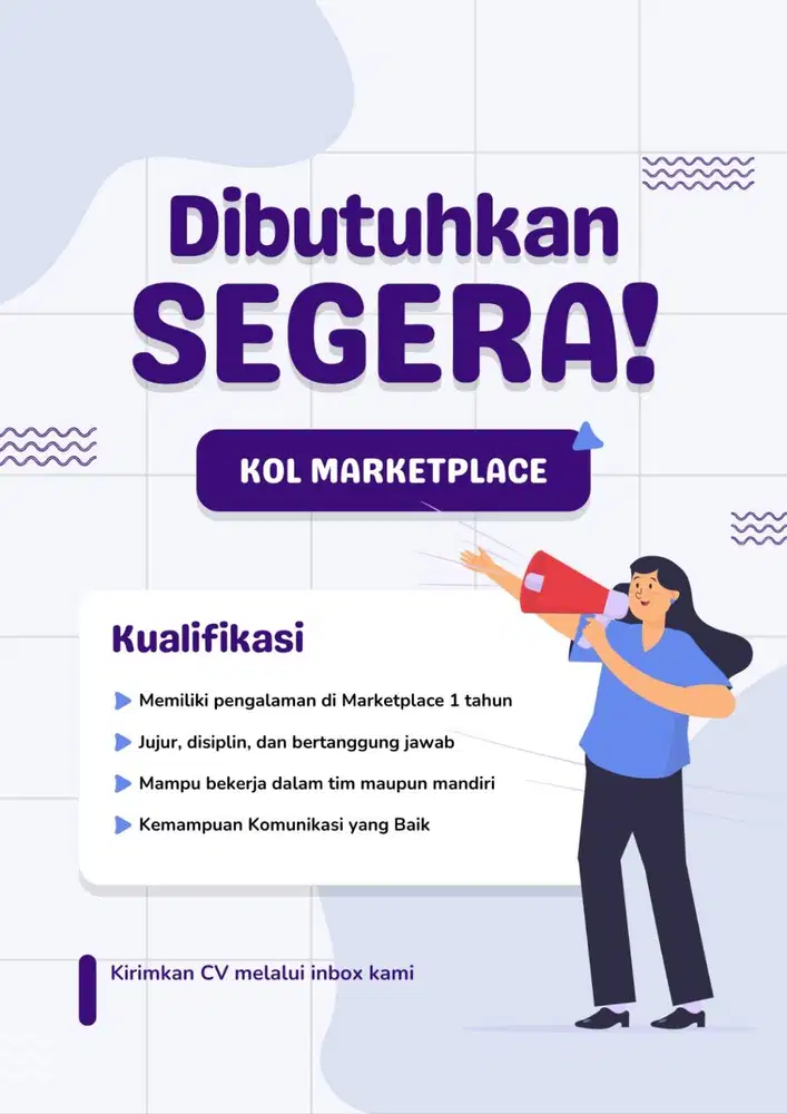 LOWONGAN KERJA CUSTOMER SERVICE DAN KEY OPINION LEADER (KOL)