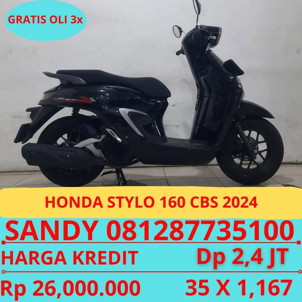 HONDA STYLO 160 CBS 2024 DP MURAH 2,4 JUTA GUYSS