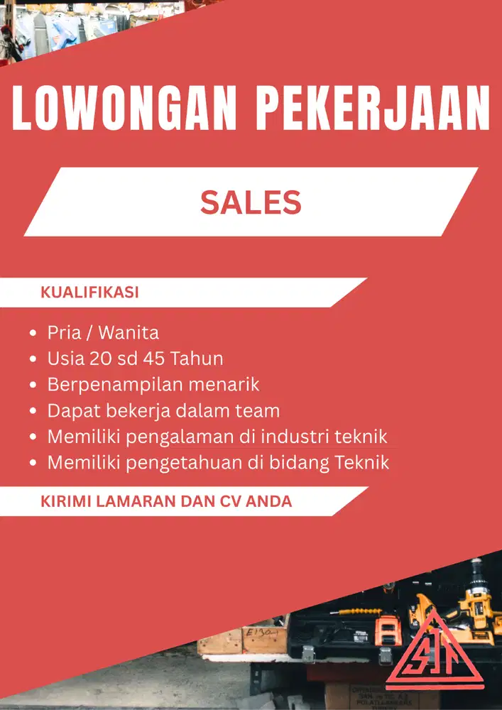 Di cari Sales untuk daerah cikarang dan karawang