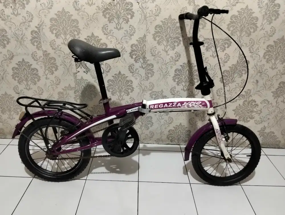 Sepeda lipat ukuran 16 untuk umur 5-8 tahun