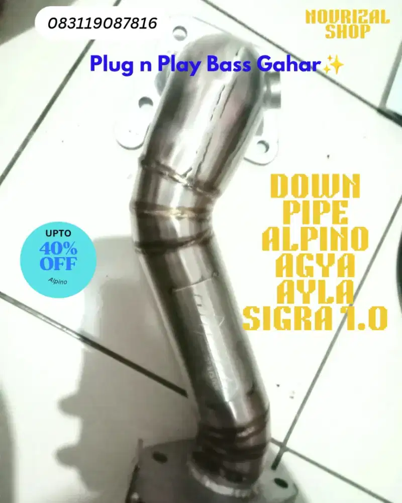 Downpipe Alpino Ayla Agya 1.0