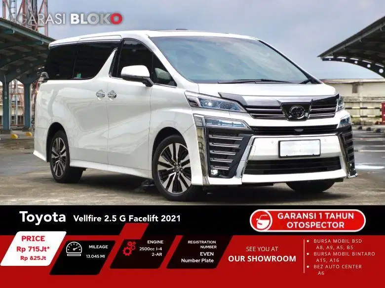 Toyota Vellfire 2.5 G Facelift CBU ATPM 2021