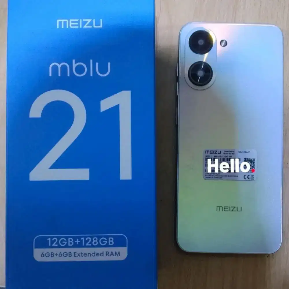 Meizu mblu 21 RAM 6gb ROM 128gb