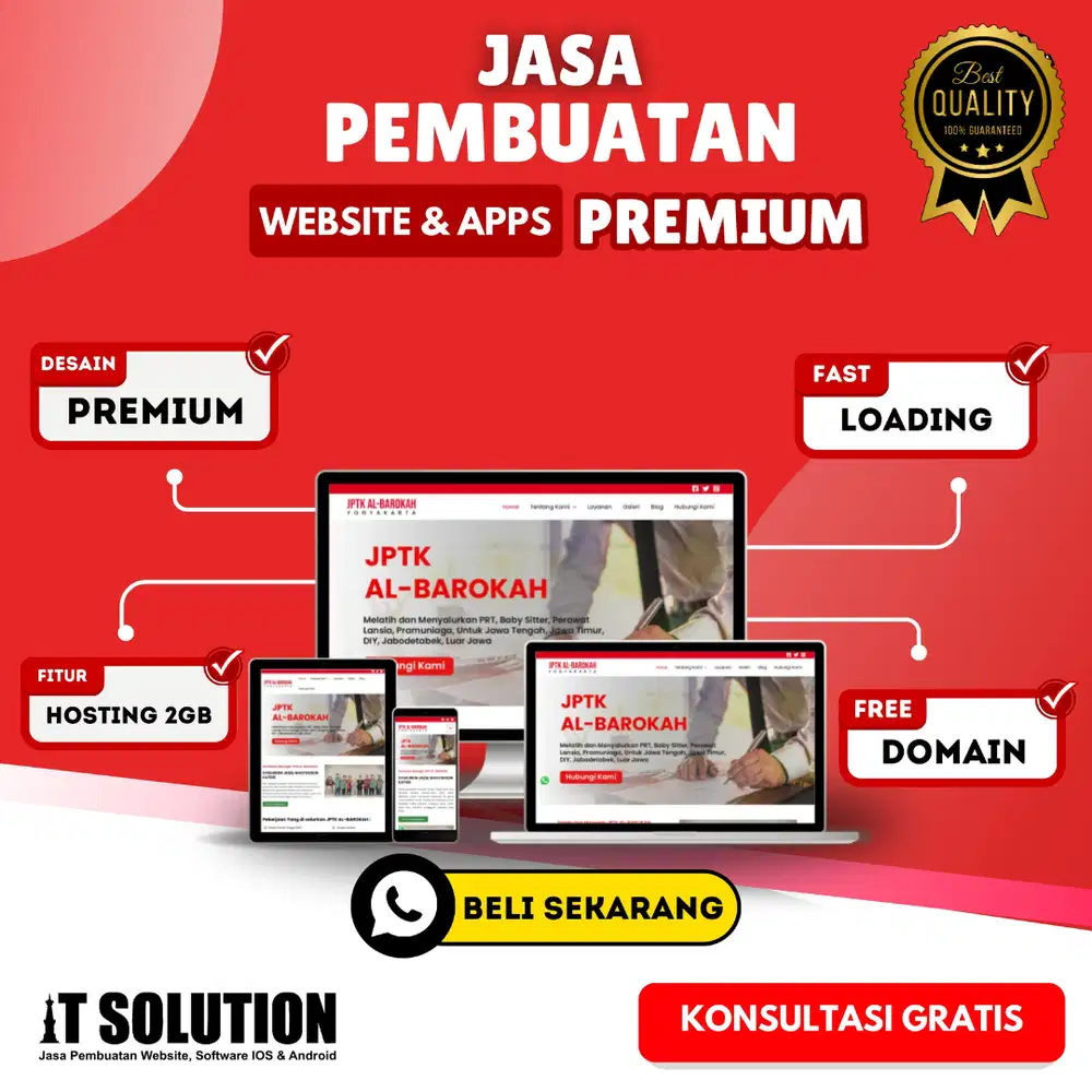 Jasa Pembuatan Web & Apps Premium Profesional
