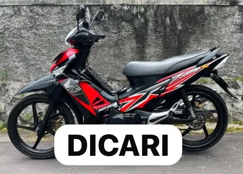 Di Cari Supra X 125 Double Disk DD  Karbu Tahun 2013 Supra X 2014