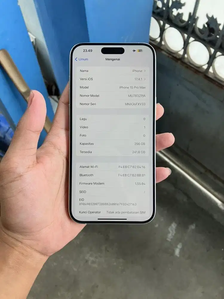Iphone 15 Pro max 256gb inter