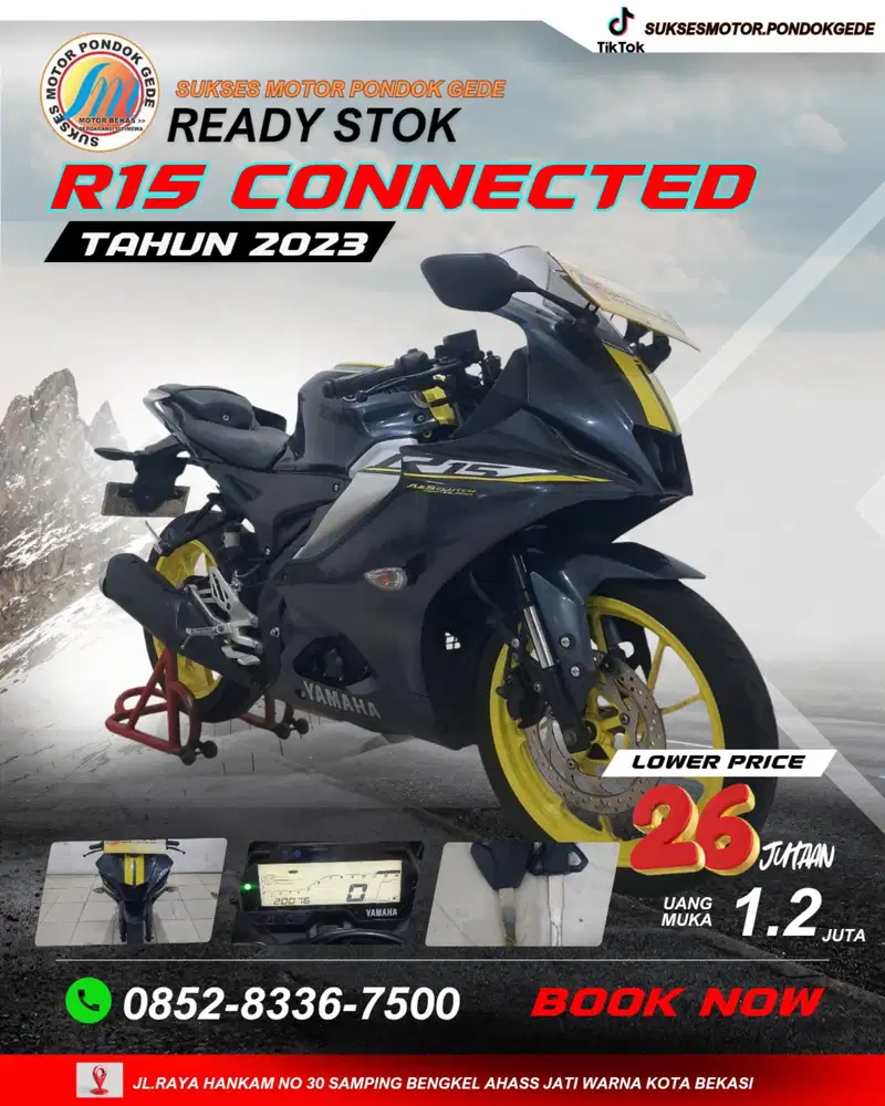 CASH DAN KREDIT YAMAHA R15 V4 TAHUN 2023