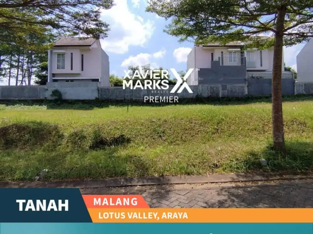 Unit Langka Dijual Tanah di Kawasan Elite Lotus Valley Araya Malang