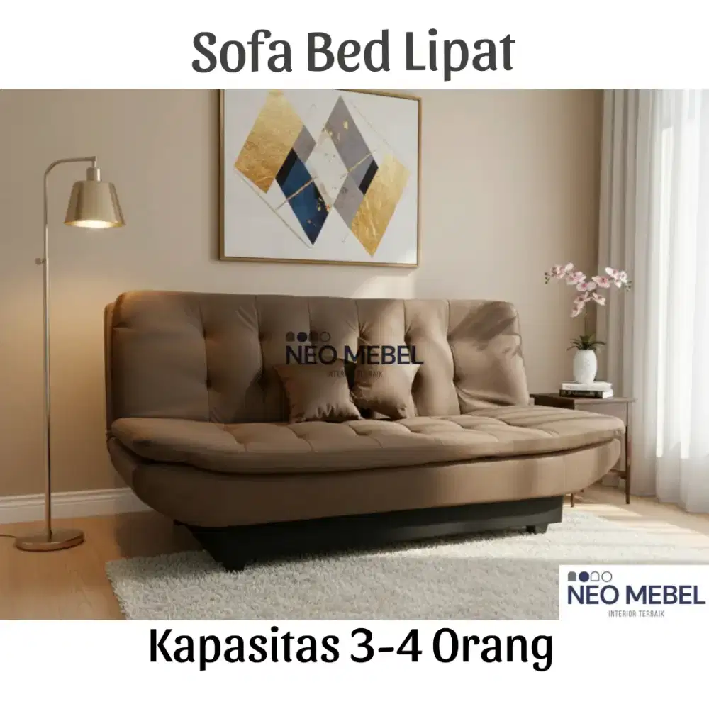 Sofa multifungsi. Bisa dilipat. Sofa tidur, sofa bed, sofa santai.
