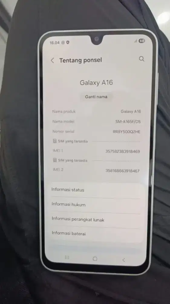 Samsung galaxy A16 Ram 8/128