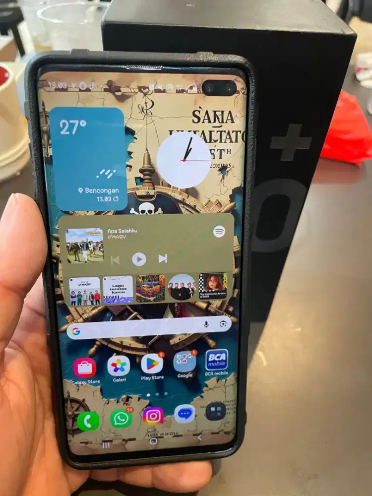 Samsung Galaxy S10 Plus Rm 8/128GB Black Tangerang