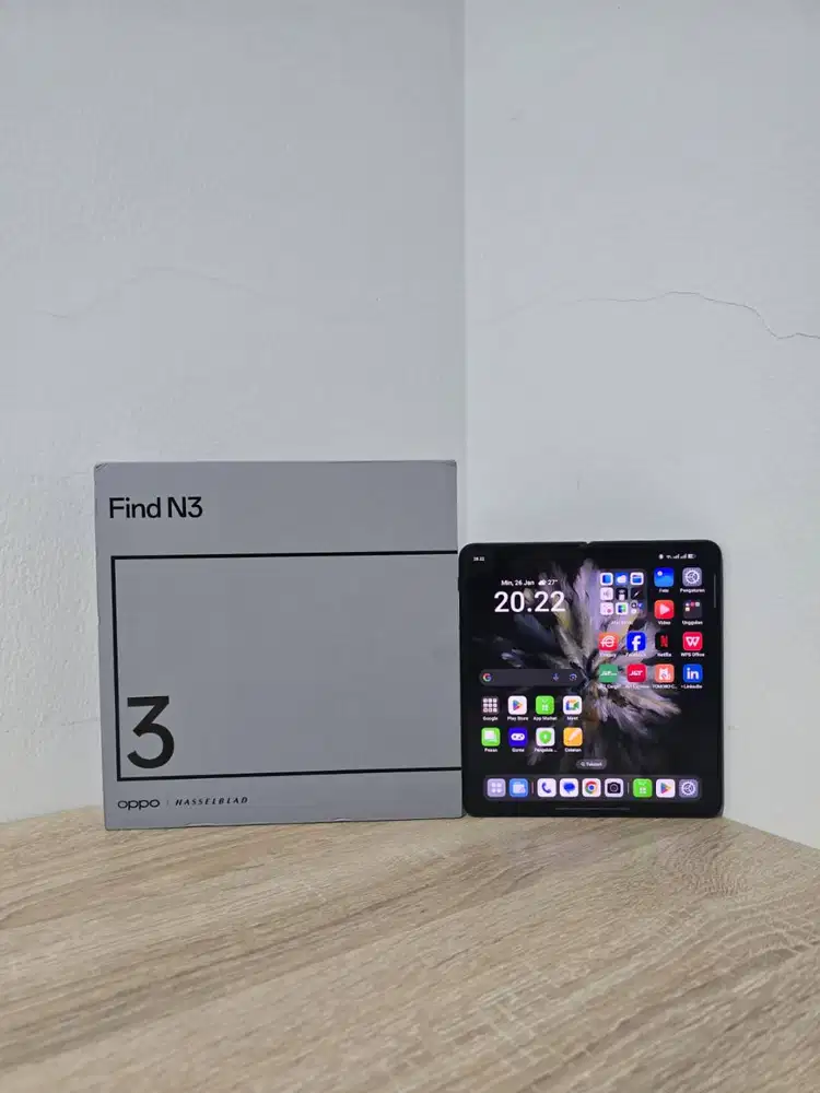 Oppo Find N3 Fold 5G 16/512 Ex Resmi Black Fullset Minus 16GB 512GB
