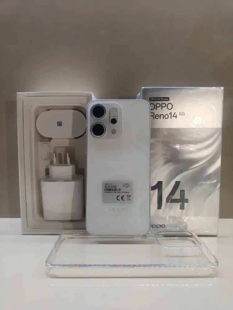 Oppo Reno 14 5G Ram 12/256GB Mulus 100% seperti baru, garansi okt 2026