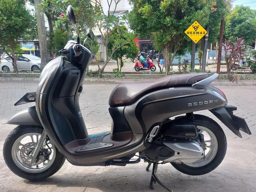 (DP 300)‼️ Honda Scoopy Stylish Keyless Cokelat Mulus 2023 Cash Kredit