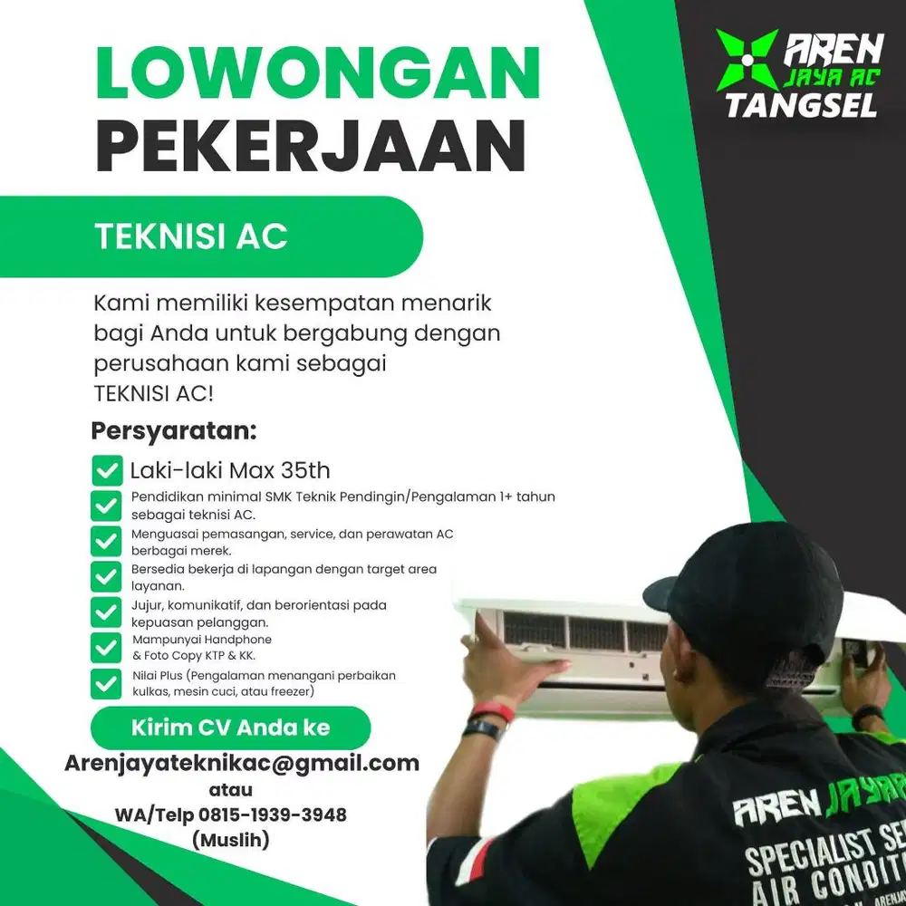 Teknisi AC Tanpa Ijazah