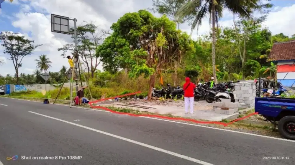 Jual tanah pekarangan SHM di utara SLB DONOHARJO Sleman, 3.7 juta Nego
