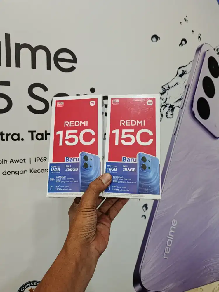 Berminat silahkan WA Xiaomi Redmi 15C NFC 8+8/256 Garansi resmi 15bln