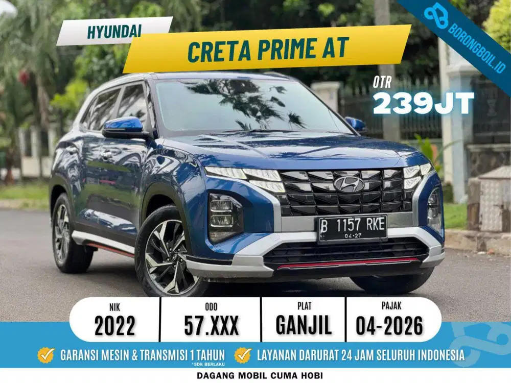 Hyundai Creta Prime AT 2022 Biru