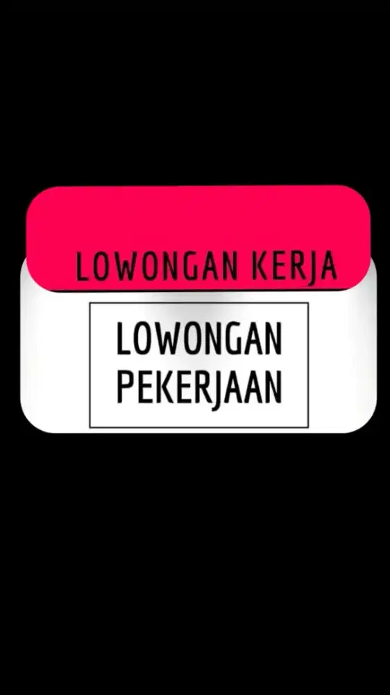 Lowongan pekerjaan OB Dan Bagian Gudang