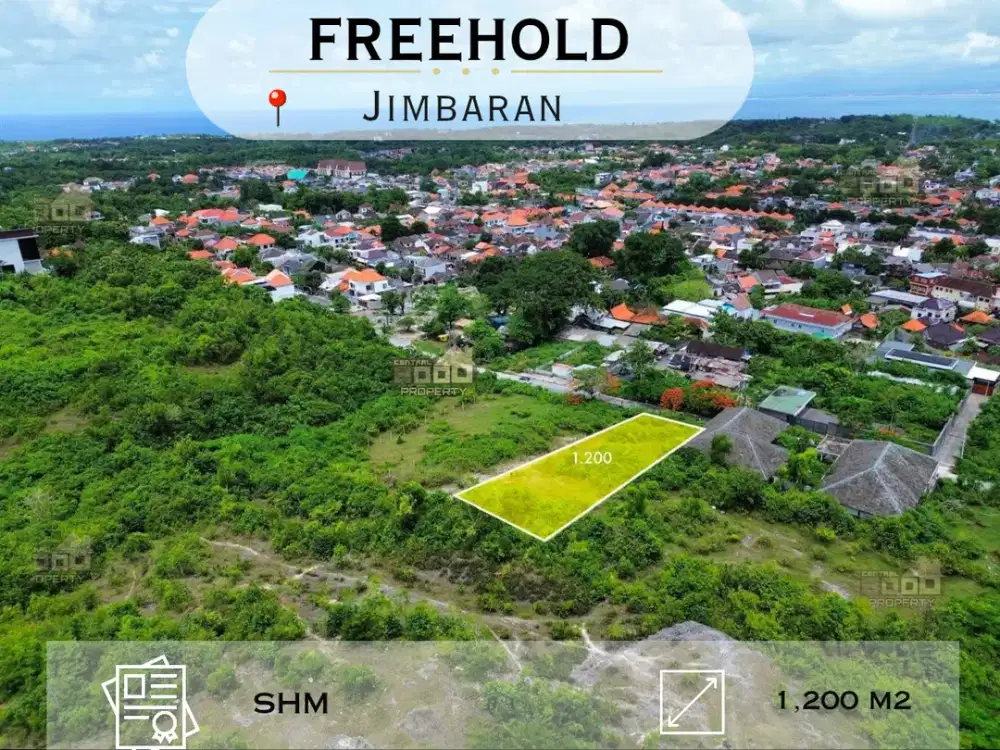 Tanah Dijual Di Jimbaran Dengan Panorama Laut – Freehold/SHM