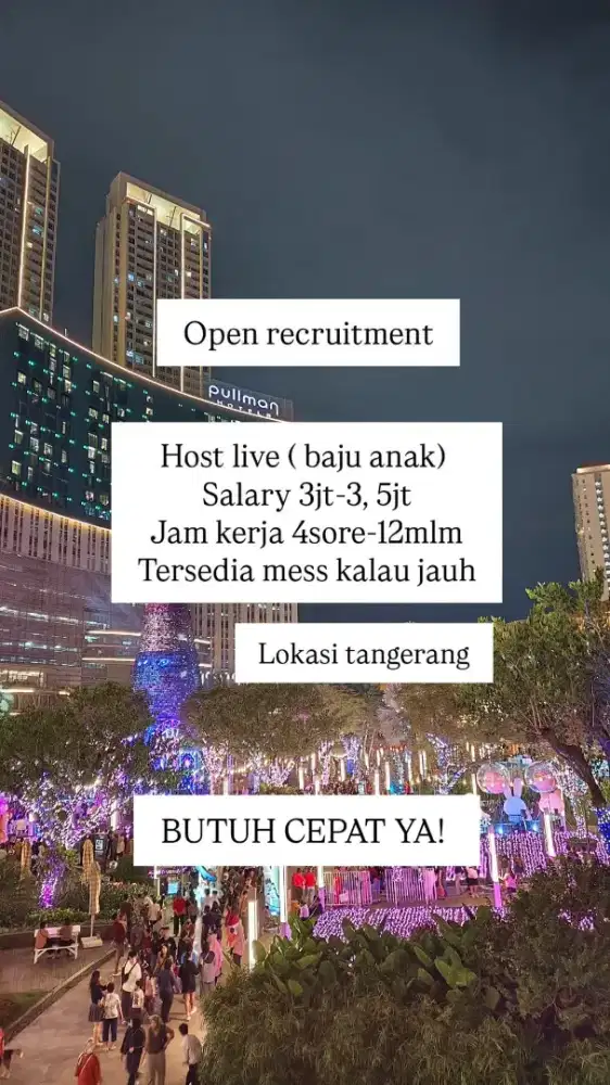 Butuh cepat host live