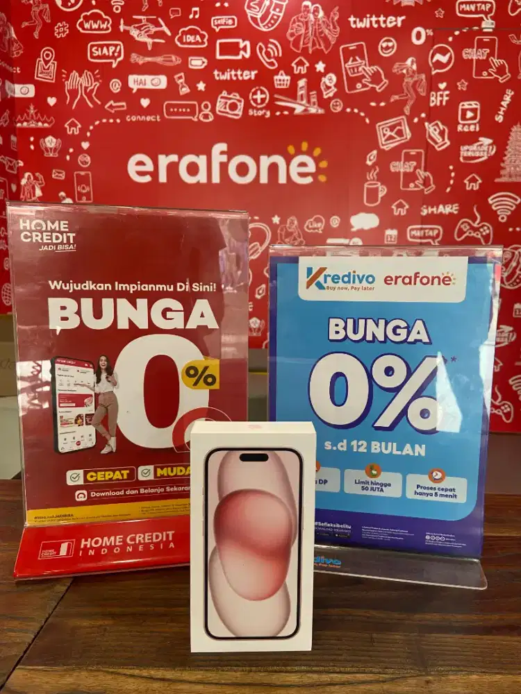 iPhone 15 bergaransi resmi cicilan cukup ktp