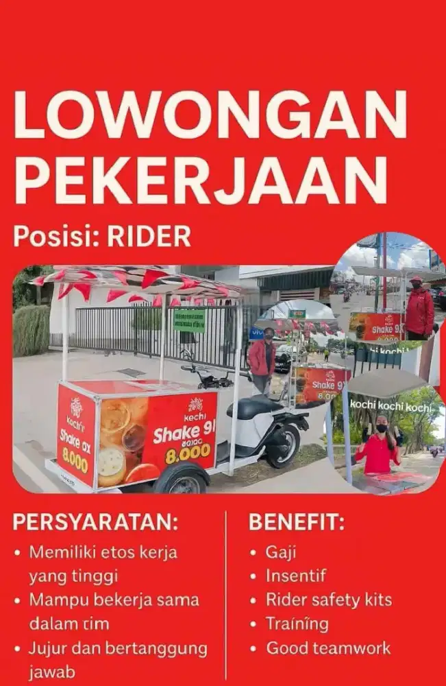 Jualan kopi trend pakai sepeda listrik