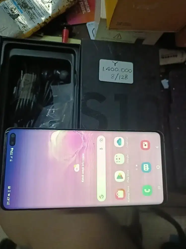 Murah hp Samsung S10+ 8/128 lkp, bs TT