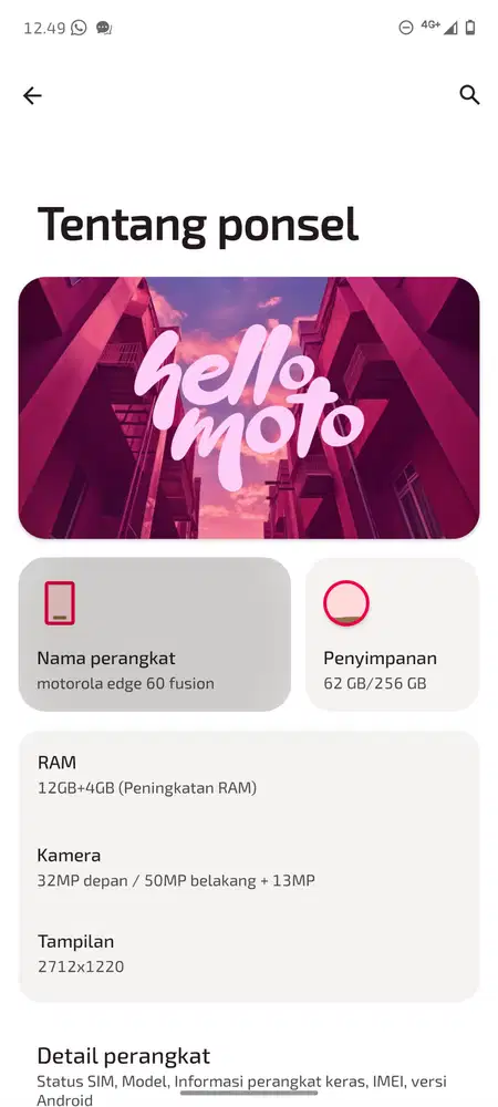 Motorola edge 60 fusion