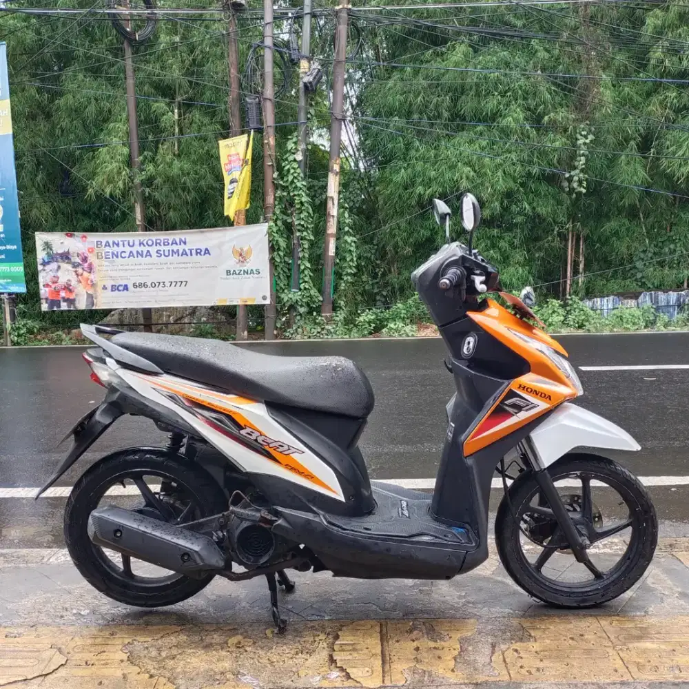 Honda Beat Fi 2013 Mesin Aluss Lengkap Bagus