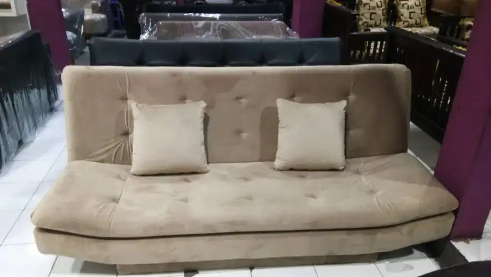 Sofa bed perahu bahan oscar dan kain uk 180x120