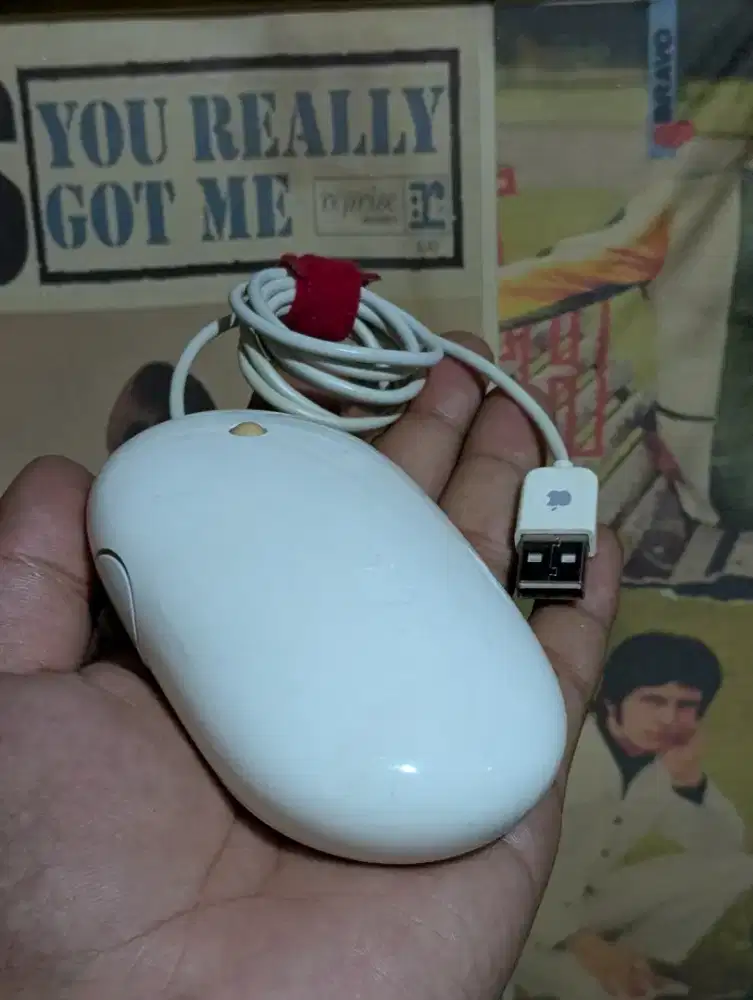 Mouse Wired From Apple Mighty Mouse White Color