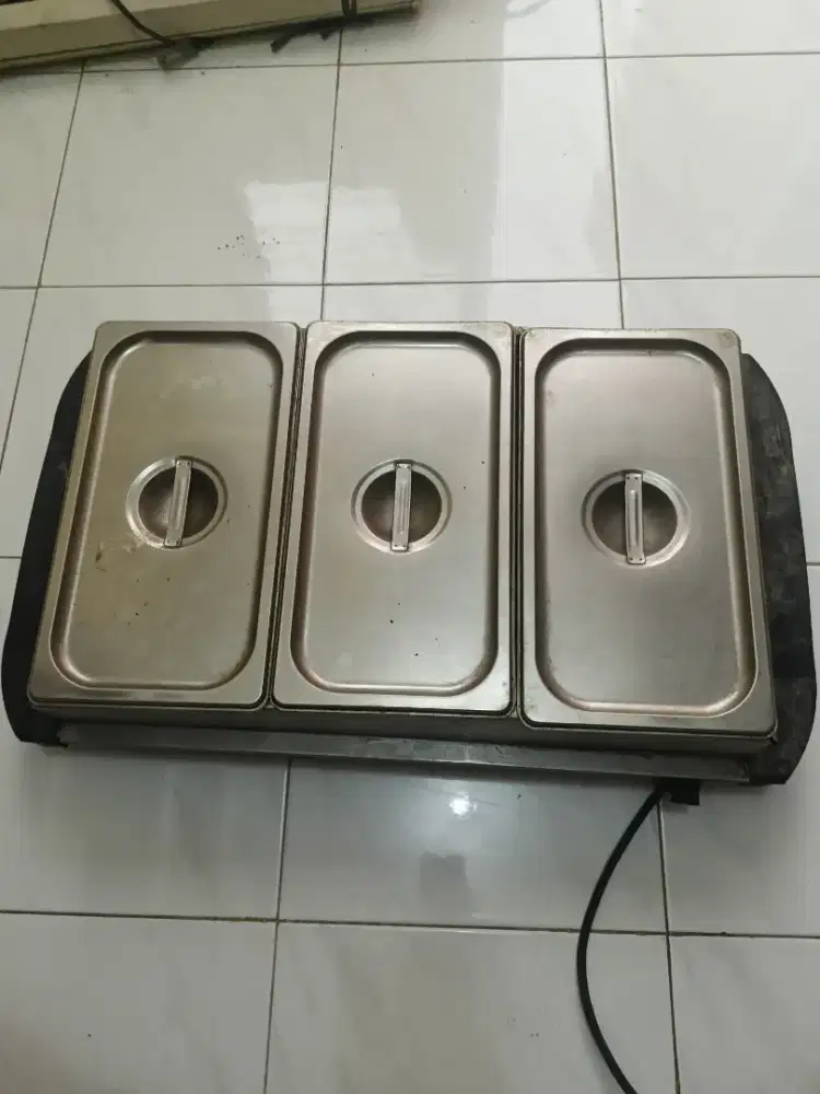 KRIS BUFFET SERVER 3 PAN Stanles Penghangat Makanan Original ACE