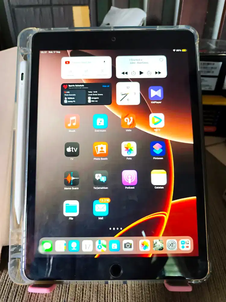 iPad 9 iBox resmi Fullset dus lengkap, Keyboard,Stylus, flip cover