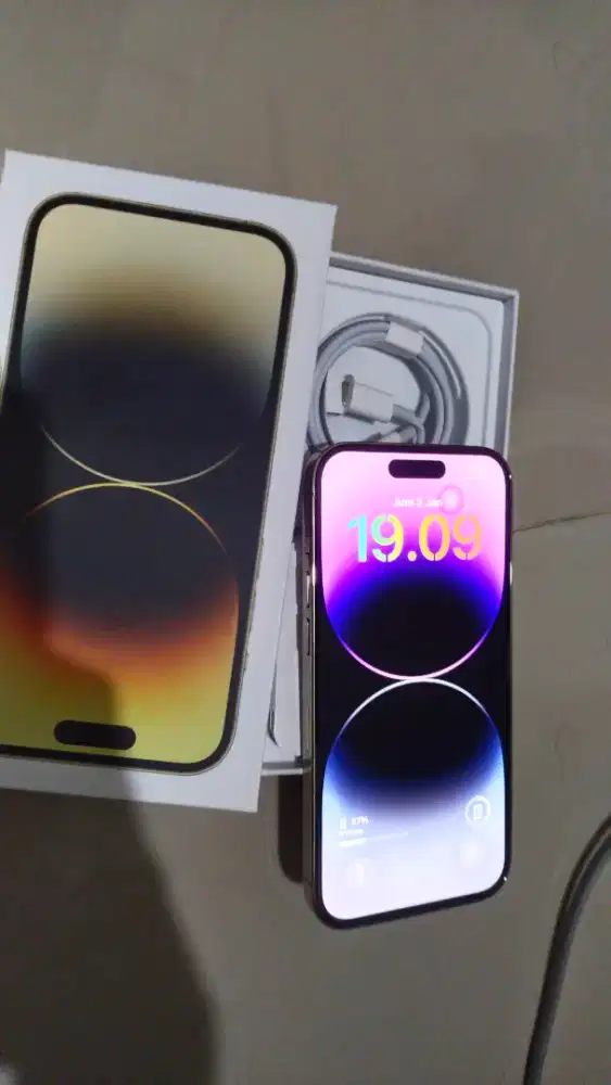 Iphone 14 pro 256 inter full set mulut no minus