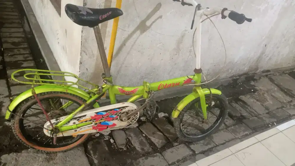 Sepeda lipat uk16 rangka kokoh rem pakem